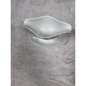 Gravy Boat with Attached Underplate Boerenbont by Boch